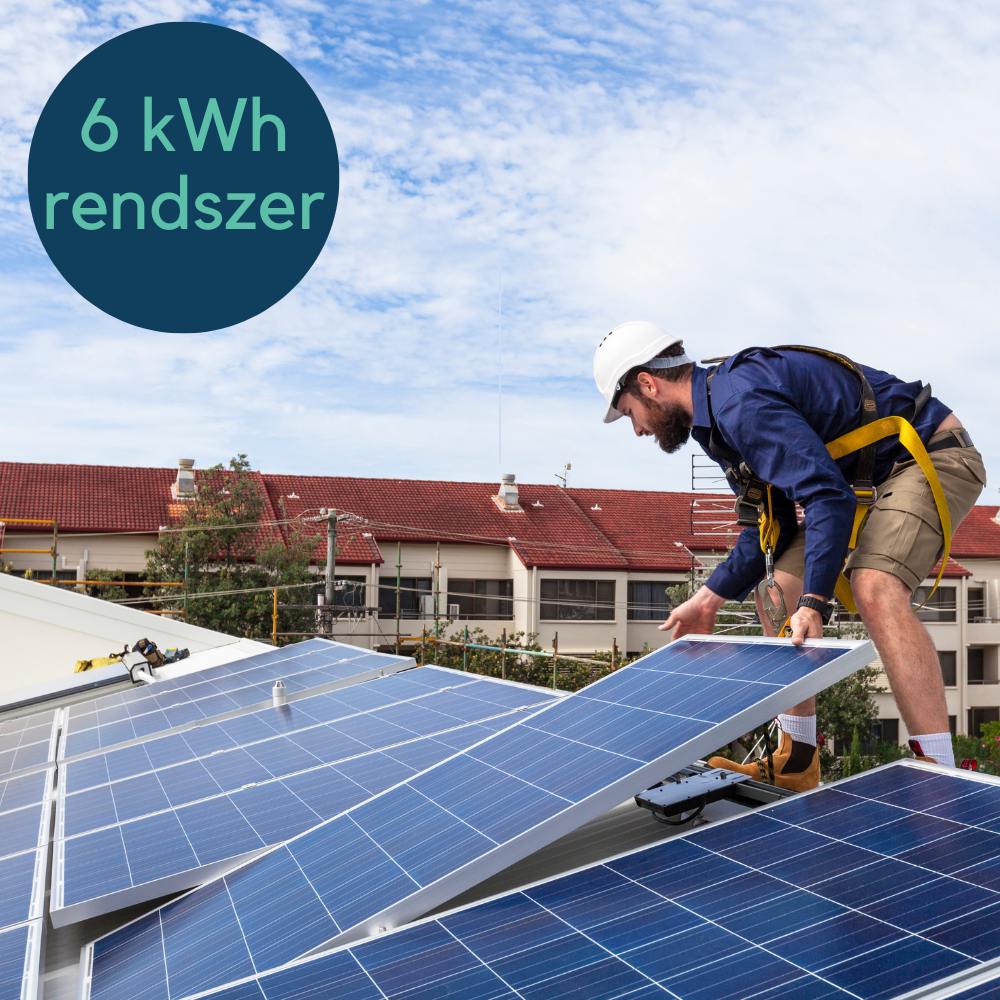 6kwh napelem rendszer telepítés